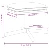 Repose-pied Rose 60x60x36 cm Velours 