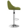 Tabourets de bar lot de 2 vert clair velours 