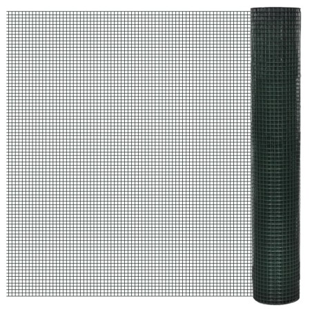 Grillage pour volière acier galvanisé 1x25 m vert 