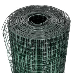 Grillage pour volière acier galvanisé 1x25 m vert 