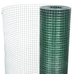 Grillage pour volière acier galvanisé 1x25 m vert 