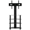 Meuble TV d'angle 4 niveaux pour 32-70 pouces noir 