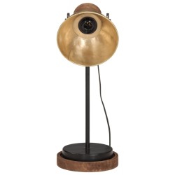Lampe de bureau 25 W laiton antique 17x17x50 cm E27 