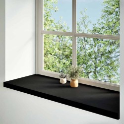 Appuis de fenêtre 2 pcs marron foncé bois de chêne massif 