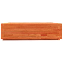 Jardinière cire marron 90x90x26,5 cm bois de pin massif 