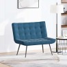Banc bleu 110x74x84 cm velours 