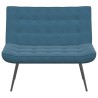 Banc bleu 110x74x84 cm velours 