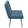 Banc bleu 110x74x84 cm velours 
