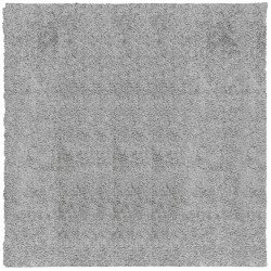 Tapis shaggy PAMPLONA poils longs moderne gris 240x240 cm 
