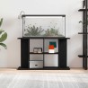 Support d'aquarium chêne noir 100x40x60 cm bois d'ingénierie 