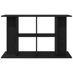 Support d'aquarium chêne noir 100x40x60 cm bois d'ingénierie 