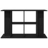 Support d'aquarium chêne noir 100x40x60 cm bois d'ingénierie 