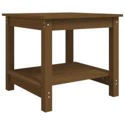 Table basse Marron miel 50x50x45 cm Bois massif de pin 