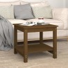 Table basse Marron miel 50x50x45 cm Bois massif de pin 