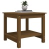 Table basse Marron miel 50x50x45 cm Bois massif de pin 