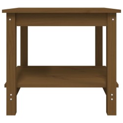 Table basse Marron miel 50x50x45 cm Bois massif de pin 