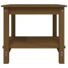 Table basse Marron miel 50x50x45 cm Bois massif de pin 