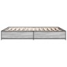 Cadre de lit sans matelas sonoma gris 120x190 cm 