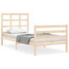 Cadre de lit sans matelas 100x200 cm bois massif 