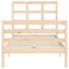 Cadre de lit sans matelas 100x200 cm bois massif 