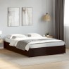 Cadre de lit sans matelas noir 120x190 cm 