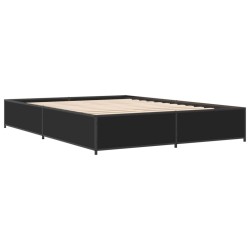 Cadre de lit sans matelas noir 120x190 cm 
