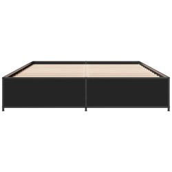 Cadre de lit sans matelas noir 120x190 cm 
