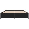 Cadre de lit sans matelas noir 120x190 cm 