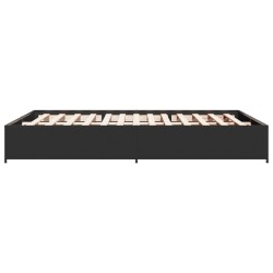 Cadre de lit sans matelas noir 120x190 cm 