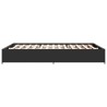 Cadre de lit sans matelas noir 120x190 cm 