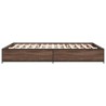 Cadre de lit sans matelas chêne marron 120x190 cm 