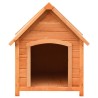 Niche pour chiens Bois de pin et de sapin massif 72x85x82 cm 