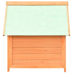 Niche pour chiens Bois de pin et de sapin massif 72x85x82 cm 