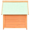 Niche pour chiens Bois de pin et de sapin massif 72x85x82 cm 