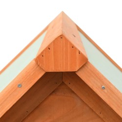 Niche pour chiens Bois de pin et de sapin massif 72x85x82 cm 