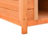 Niche pour chiens Bois de pin et de sapin massif 72x85x82 cm 