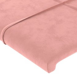 Têtes de lit 4 pcs Rose 90x5x78/88 cm Velours 