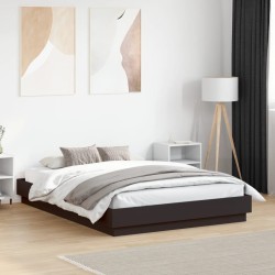 Cadre de lit sans matelas noir 120x190 cm 
