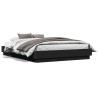 Cadre de lit sans matelas noir 120x190 cm 