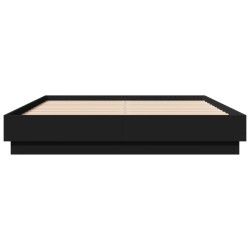 Cadre de lit sans matelas noir 120x190 cm 