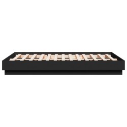 Cadre de lit sans matelas noir 120x190 cm 