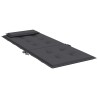 Coussins de chaise à dossier haut lot de 4 anthracite 