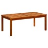 Table basse de jardin 110x60x45 cm Bois solide d'acacia 