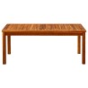 Table basse de jardin 110x60x45 cm Bois solide d'acacia 