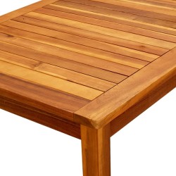 Table basse de jardin 110x60x45 cm Bois solide d'acacia 