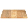 Dessus de table 70x60x2,5 cm rectangulaire bois massif manguier 