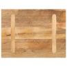 Dessus de table 70x60x2,5 cm rectangulaire bois massif manguier 