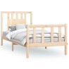 Cadre de lit sans matelas bois massif de pin 100x200 cm 