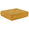 Pouf modulaire jaune 70x70x36 tissu 