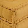 Pouf modulaire jaune 70x70x36 tissu 